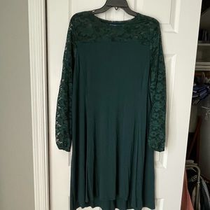Lace top dress